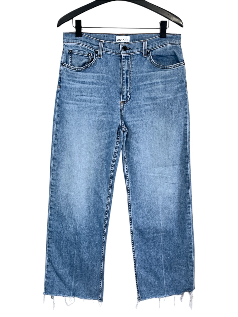 ASKK NY Crop Wide Leg Jean size 30 in Keel Over Wash - Picture 4 of 9